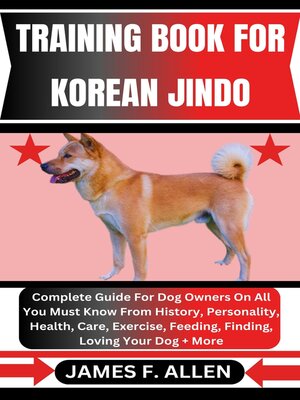 cover image of TRAINING BOOK FOR KOREAN JINDO